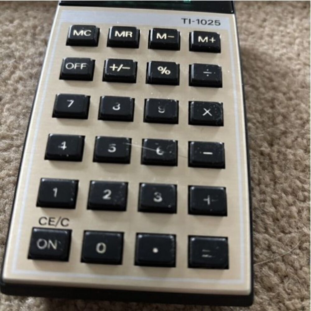 Texas Instruments TI-1025 Memory Calculator In Box *Works* - Picture 2 of 9